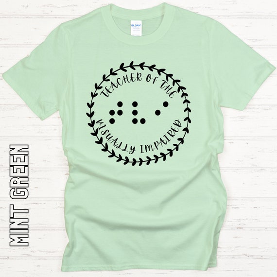 Teacher of the Visually Impaired TVI Softstyle Tshirt Etsy