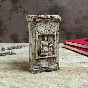 Historical Cybele Statue | Museum Replica, Bookend | Archaeology