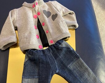 18 inch doll casual day out jeans and jacket