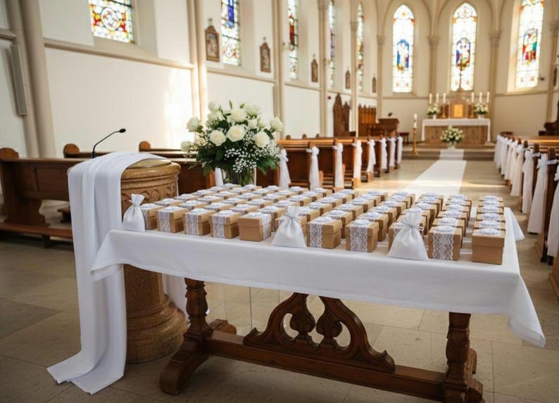Personalized Baptism & Confirmation Favors for Boys and Girls, Christening Souvenirs, Communion Party Favors, Bulk Religious Gifts image 5