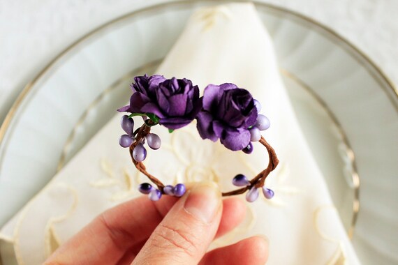 Purple on sale napkin holder