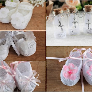 You can order baptism baby girl booties also, adorned in various options!