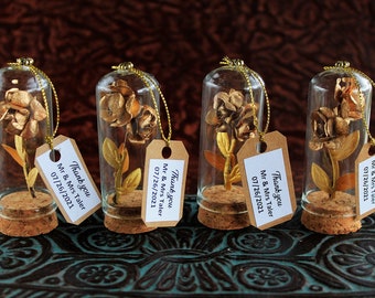 Gold Wedding Guests Favors Rustic Bridal Party Gifts, Personalized Favor for Guests, Thank you Gifts, Personalized Wedding Favors in Bulk