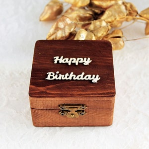 Personalisierte Geburtstagsgeschenk für ihn, kundenspezifische hölzerne Aufbewahrungsbox für Männer, alles Gute zum Geburtstagfreundgeschenk, Ehemann, Vati, Geburtstagsgeschenk für ihn
