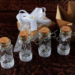 Lovely small baptism favors for guests, ideal for baby boy or baby girl baptism or first communion party gifts.