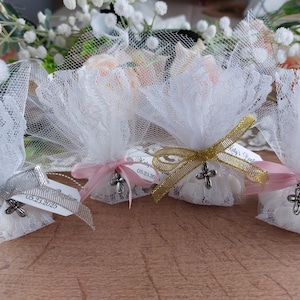 Baptism Favors Bomboniere, Custom Christening Gifts for Guests, Personalized Communion Favor, Religious Party Gifts for Boys & Girls