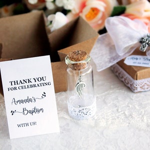 Christening Guest Favors for Boy or Girl – Personalized Baptism Gifts, Communion Favors, Religious Party Souvenirs, Custom Baptism Decor