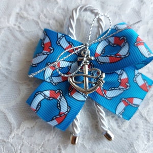 Beach Wedding Anchor Boutonniere, Nautical Lapel Pin for Groom, Seaside Buttonhole, Best Man Gift, Coastal Wedding Groomsman Pin