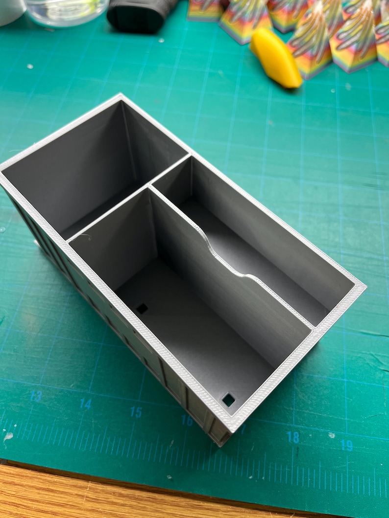 Mini Roll-off Dumpster 3D Gedruckter Schreibtisch Organizer - Modern und Funktional Bild 10