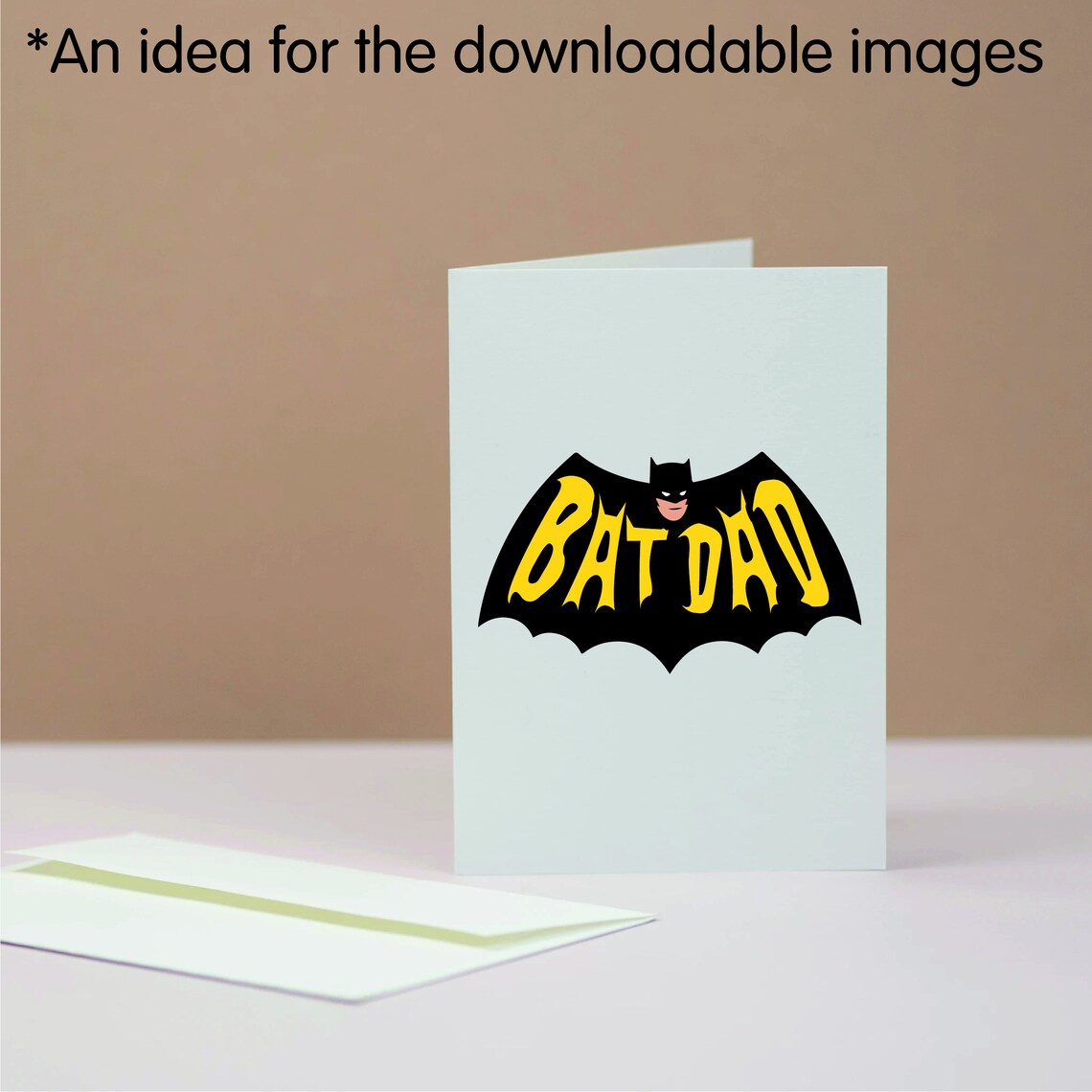 Batman Bat Dad fathers day Card SVG Cricut silhouette | Etsy