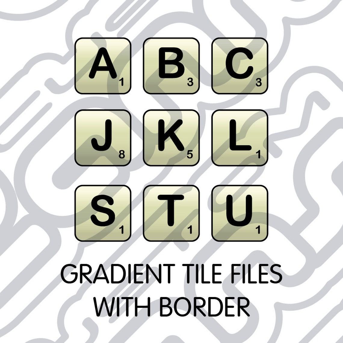 Scrabble Tiles Vectors svg eps jpg dxf png. 135 files | Etsy