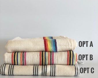 Stripe Cotton Turkish Towel 40”x70”, Bachelorette Favor, Bridesmaid Gift, Wedding Towel, Housewarming Gift, Christmas Gift Idea