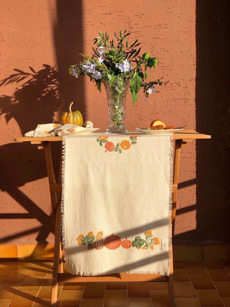 Moiratelier Pumpkin Table Runner
