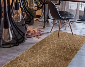 Custom Size Hallway Runner Rug, Non-Slip Rubber Backing, Modern Floor Runner ( 31 INCH WIDTH)