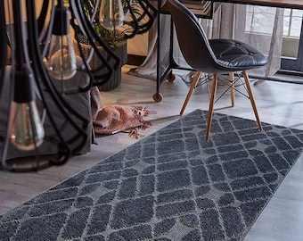 Custom Size Hallway Runner Rug, Non-Slip Rubber Backing, Modern Floor Runner ( 31 INCH WIDTH)