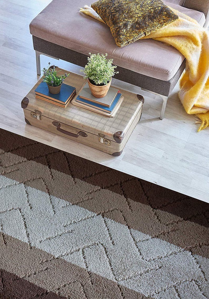 Custom Size Hallway Runner Rug, Non-Slip Rubber Backing, Modern Floor Runner ( 31 INCH WIDTH) image 3