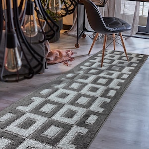 Custom Size Hallway Runner Rug Color 31 inch Wide Select Your Length Non-Slip (Skid Resistance) Rubber Backing