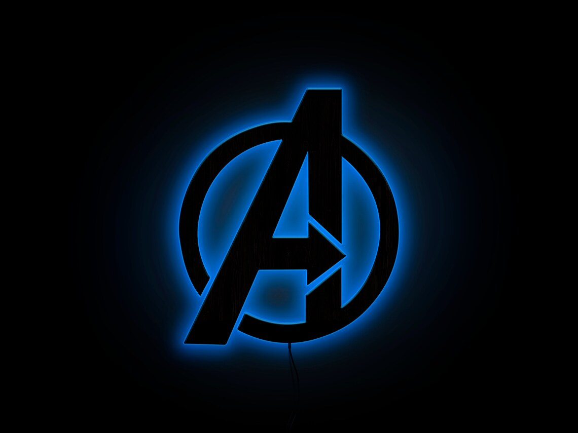 Avengers neon sign Avengers neon light Avengers sign led Etsy