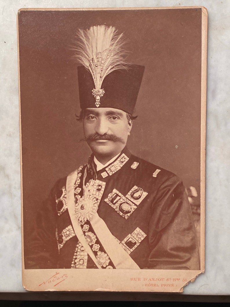 Nadar Cabinet Card Shah of Persia