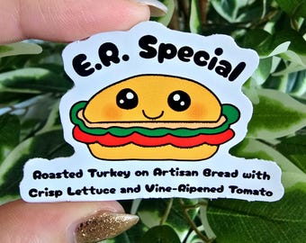 Turkey Sandwich Sticker | Healthcare Humor, Nurse Gift