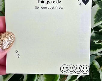 Funny Post-it® Note Pad, 3x3 Inch, Office notepad