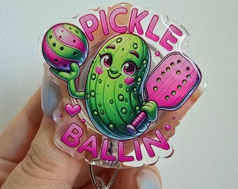 Pickleball Badge Reel: Sports Medicine, Nurse, Doctor Accessory