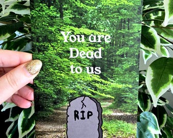 Funny Coworker Leaving Card: Dark Humor Goodbye