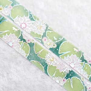 Beauty Within | Floral 15mm Washi Sample | Metallic washi tape holo washi tape iridescent washi tape magic washi tape floral washi tape