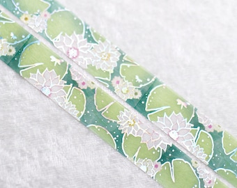 Beauty Within | Floral 15mm Washi Sample | Metallic washi tape holo washi tape iridescent washi tape magic washi tape floral washi tape