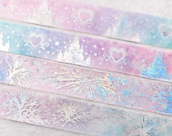 Dreams Come True | Set of 2 | 15mm Washi Samples | Magic washi tape holo washi tape iridescent washi tape metallic washi tape washi tape set