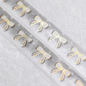 Siren es Winter Cafe | Schleife 15mm Washi Sample | Gold Washi Tape Goldfolie Washi Tape Metallic Washi Tape Star Washi Tape Magie Washi Tape