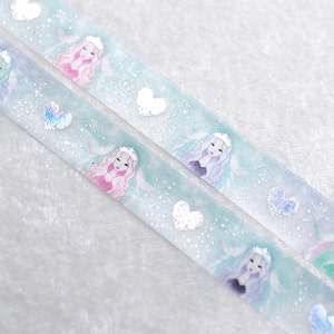 Sirenengeburtstag | Sirene 15mm Washi Sample | Magisches Washi Tape irisierendes Washi Tape pastell washi tape washi tape kawaii holo washi tape