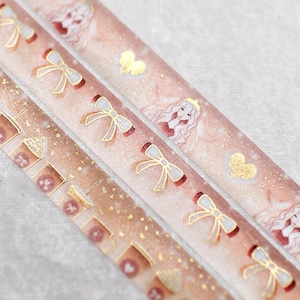 Sirenen Kürbis Gewürz | 3er Set | 15mm Washi Sample | Gold Washi Tape Goldfolie Washi Tape Metallic Washi Tape Star Washi Magic Washi Tape