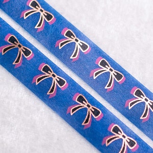 Spring Princess | Bow 15mm Washi Sample | Metallic washi tape rose gold foil gold foil washi tape spring washi tape seasons washi tape