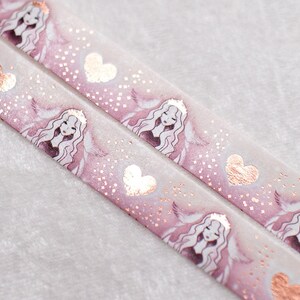Siren es Au Lait | Sirene 15mm Washi Sample | Rosa Washi Tape Metallic Washi Tape Rosegold Folie niedlich Washi Tape kawaii washi tape