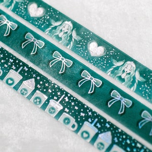 Sirenen Cafe | 3er Set | 15mm Washi Sample | Kaffee Washi Tape Kaffee washi holo washi tape silber washi schillernd washi tape pretty tape