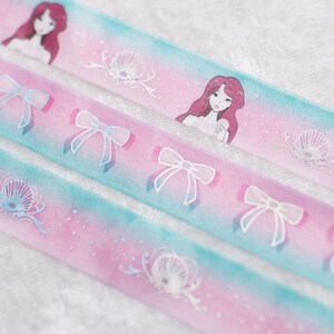 Part Of Your World | Set of 3 | 15mm Washi Sample | Iridescent washi tape pink washi tape washi tape pink holo washi tape silver washi set