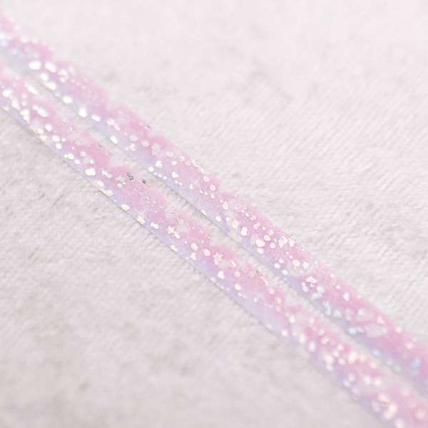 Pixie Dust | 5mm Washi Sample | Pink washi tape Iridescent washi tape holo washi tape pen pal pretty tape stationery fairy washi tape sample