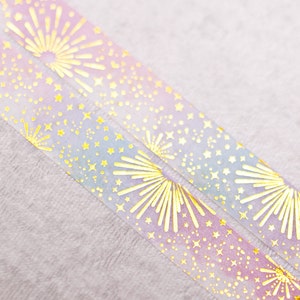 Celebration | Fireworks 15mm Washi Sample | Magic washi tape pink washi tape pastel washi tape star washi tape washi tape samples washi tape