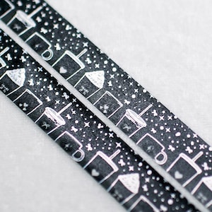 Siren es Midnight Cafe | Kaffeetasse 15mm Washi Sample | Magisches Washi Tape irisierend Washi Tape niedlich washi tape holo washi tape