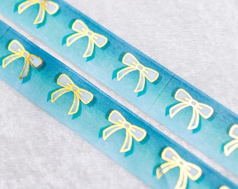 Wayfinder | Bow 15mm Washi Sample | Gold washi tape gold foil washi tape set pretty tape aesthetic tape magic washi tape cute washi tape
