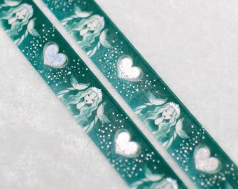 Siren's Cafe | Siren 15mm Washi Sample | Coffee washi tape coffee washi holo washi tape silver washi iridescent washi tape aesthetic tape