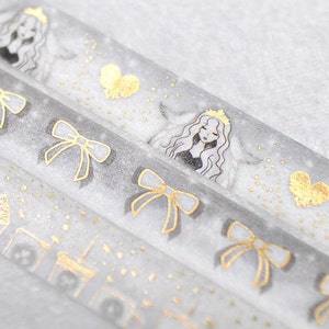 Sirenen Winter Cafe | 3er Set | 15mm Washi Tape Set | Gold Washi Tape Washi Tape Washi Tape Samples Kaffee washi cute washi tape