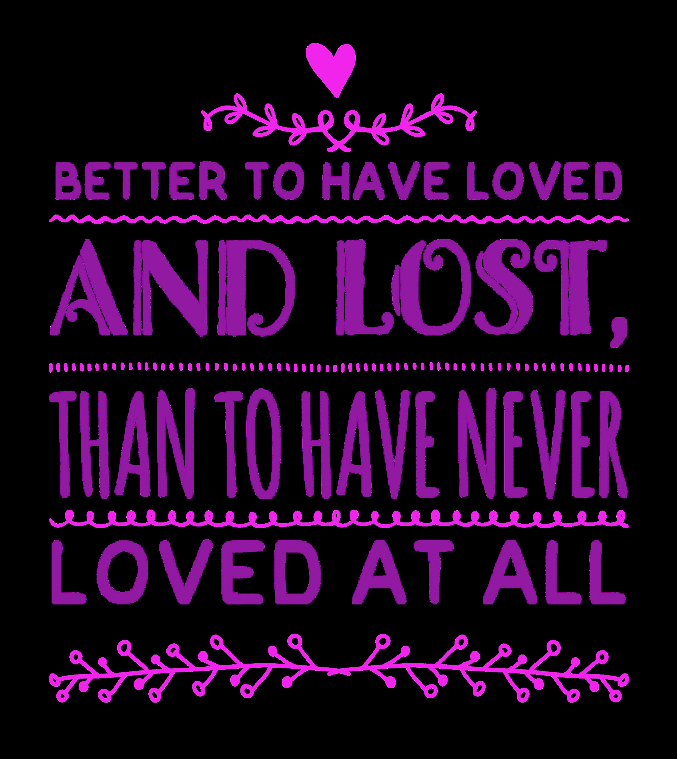 Better to have loved and lost. Etsy