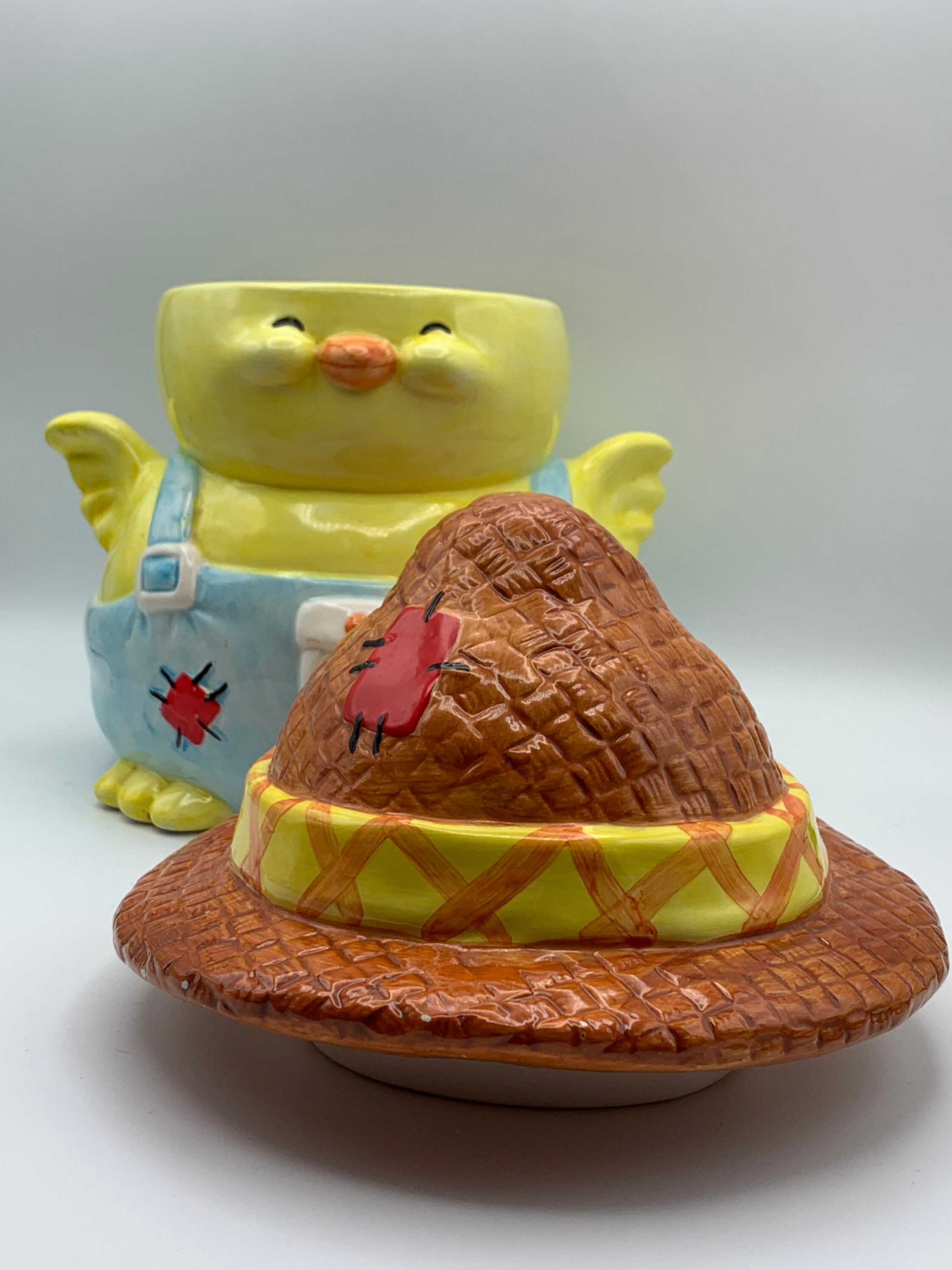 Vintage Yellow Baby Chic Cookie Jar Blue Overall Pant with Etsy