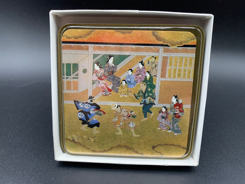Vintage Japanese Coasters Kitchen Dinning Yamatoe Etsy