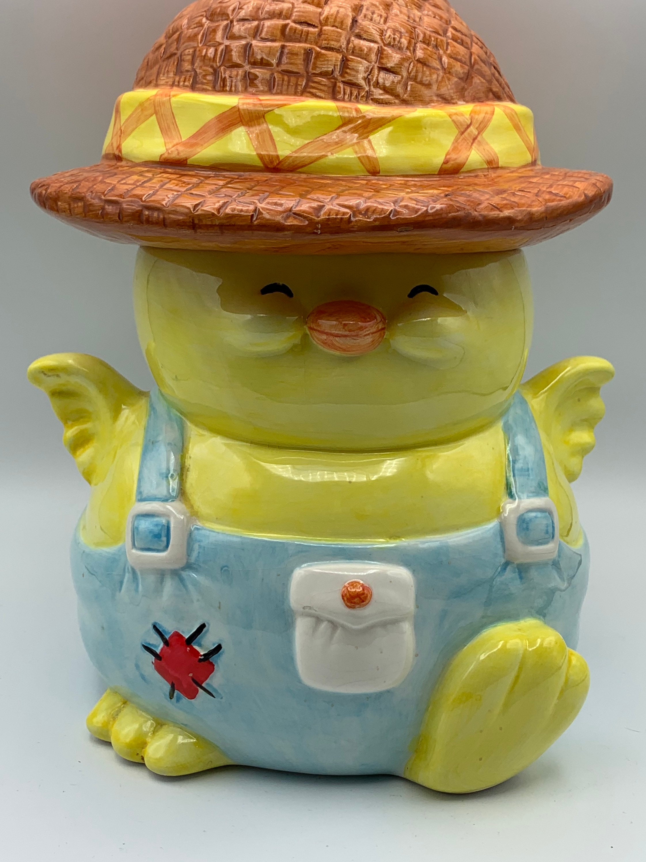 Vintage Yellow Baby Chic Cookie Jar Blue Overall Pant with Etsy