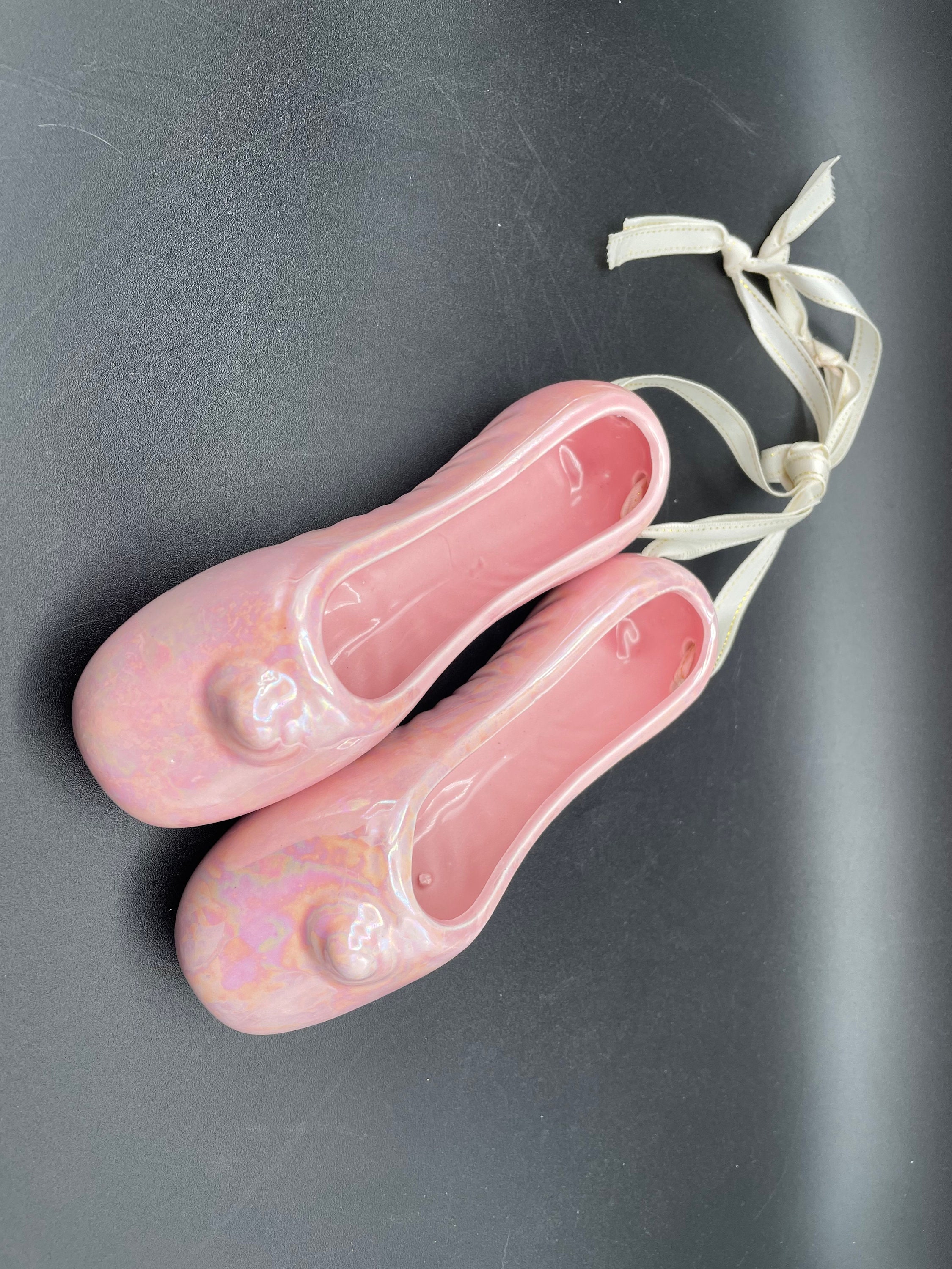Vintage Keramik Ballett Ballerina Schuhe Hausschuhe rosa mit | Etsy