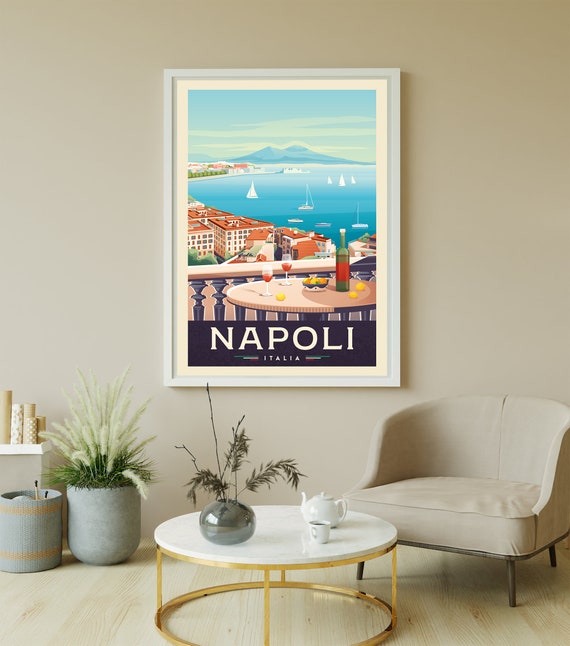 Napoli Italia Print | Naples Italy Illustration | Travel
