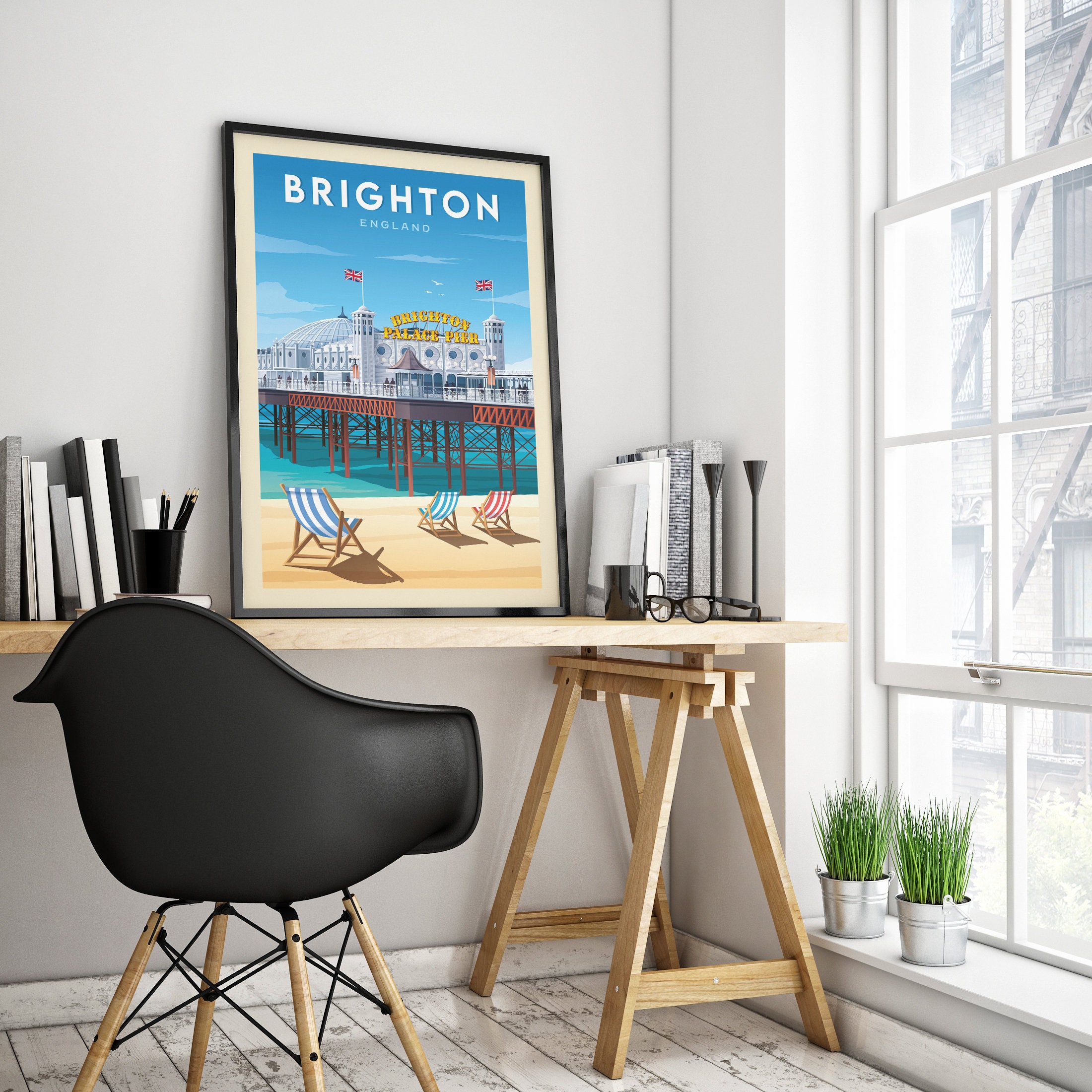 Discover Paysage D'Angleterre Cadeau Voyage Poster